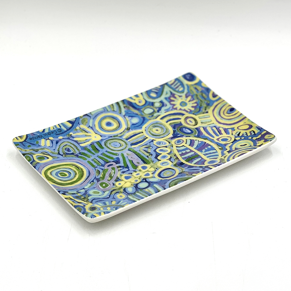 Bone China Cake Plate - 17.5x12cm -CVA748