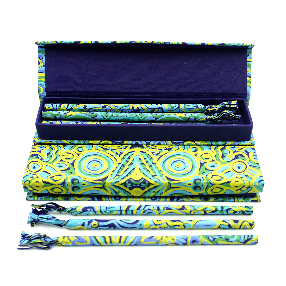 Funky Box of 10 HB Pencils - 23.5x5.5x2.5cm (9.25x2x1in)-CVA748