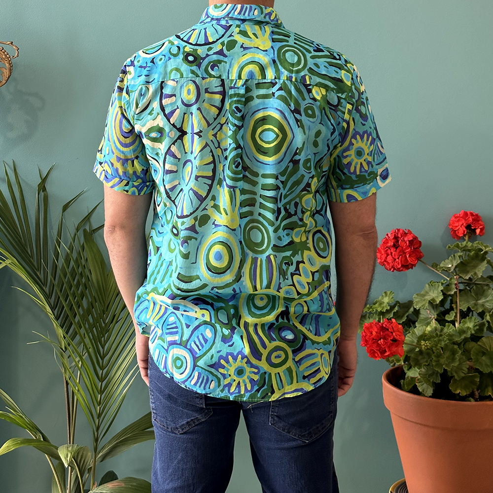 Mens Shirt - Organic Cotton Voile SMALL-CVA748