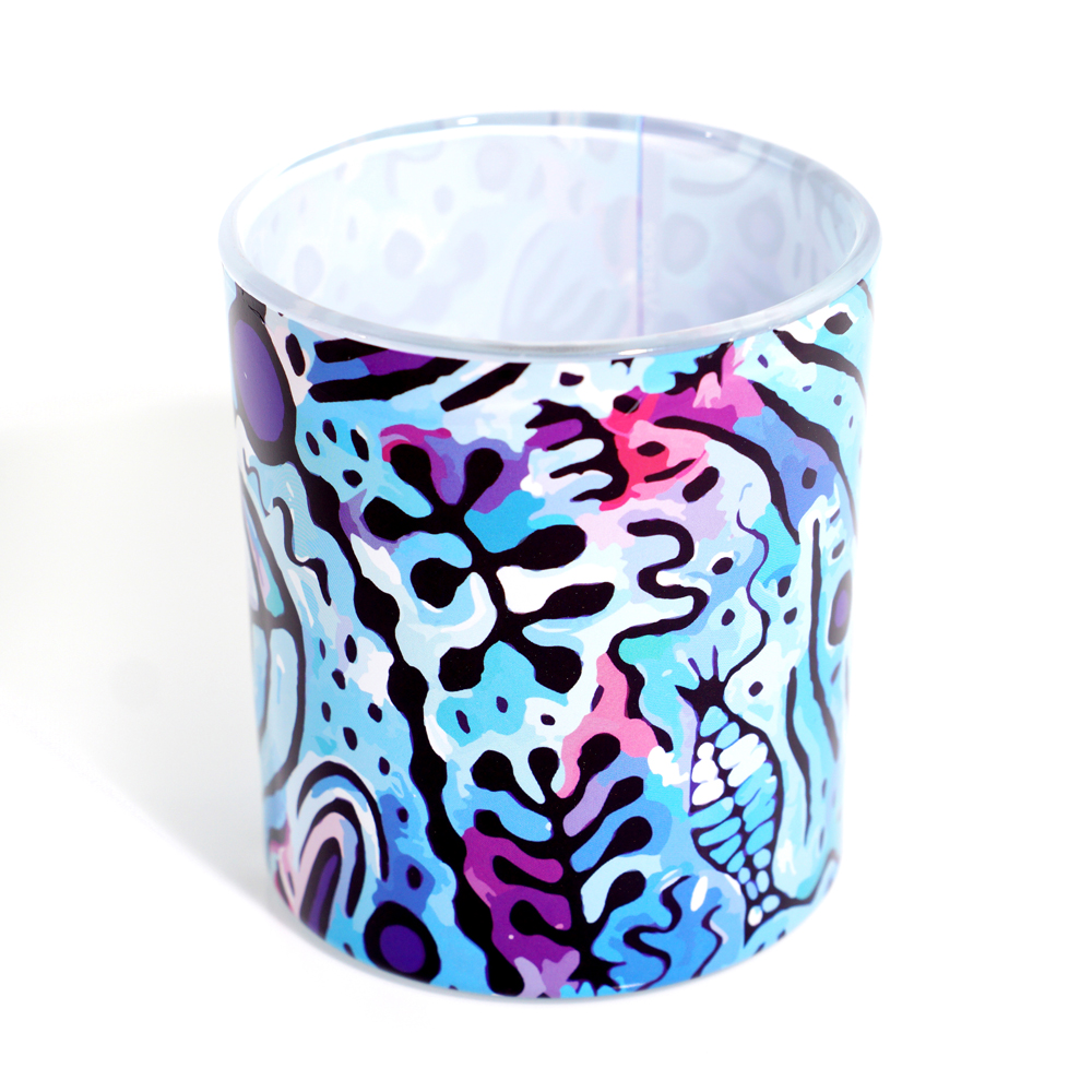 Tea Light Candle Glass - 8x8x9cm -CVA990