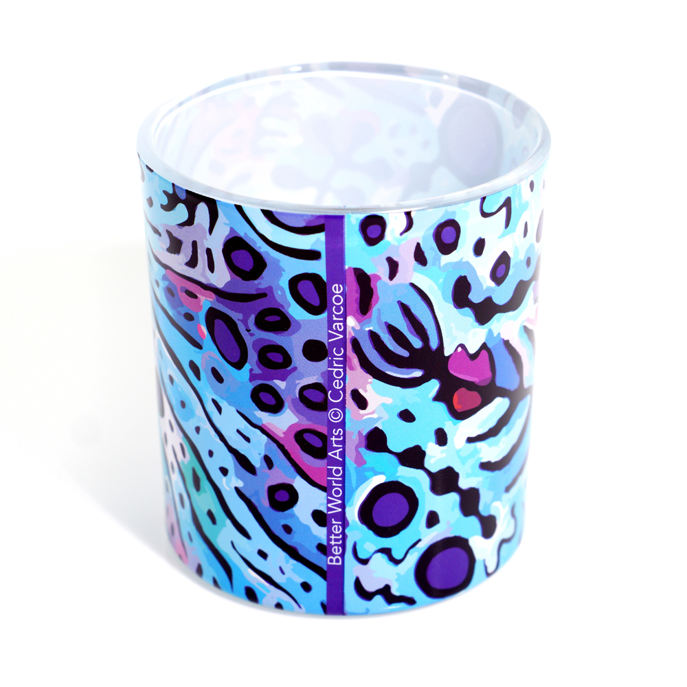 Tea Light Candle Glass - 8x8x9cm -CVA990