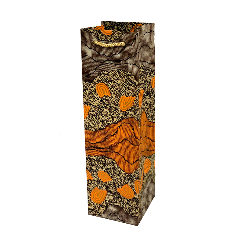 Handmade Paper Gift Bag, Bottle - 35x10x10cm (14x4x4)-DYM922