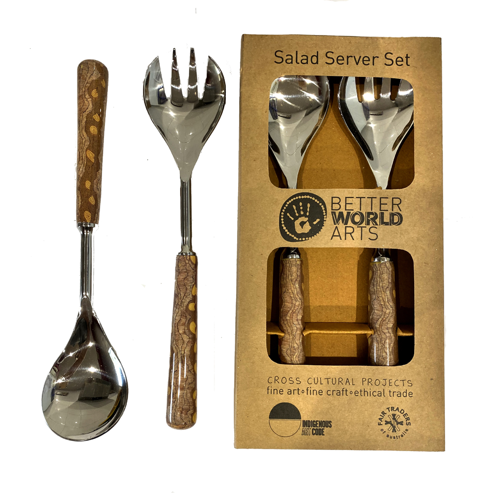 Salad Server Set Steel- 280mm-DYM922