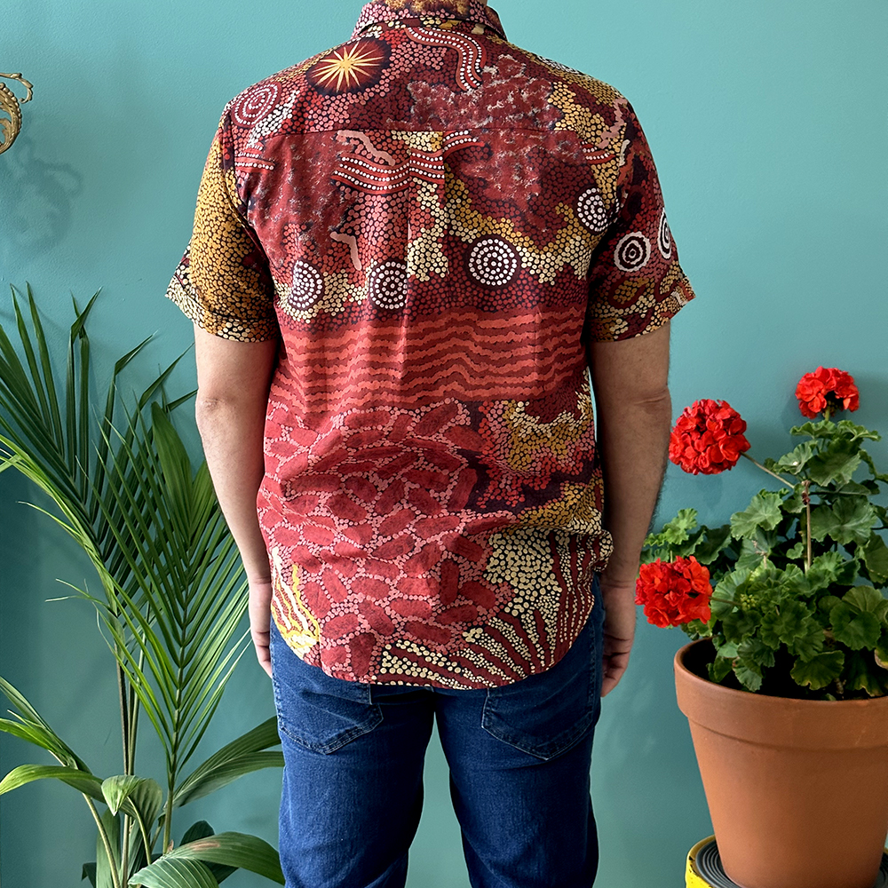 Mens Shirt - Organic Cotton Voile MEDIUM-DYM931