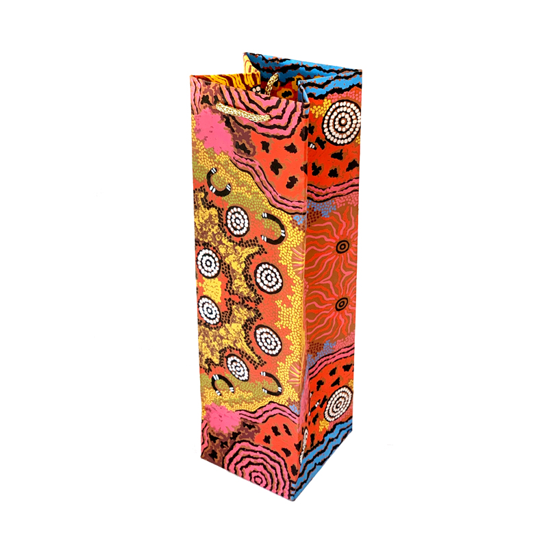 Handmade Paper Gift Bag, Bottle - 35x10x10cm (14x4x4)-DYM975
