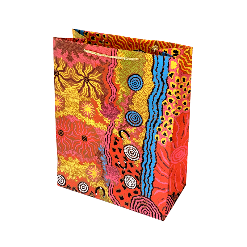 Hand Made Paper Gift Bag Medium - 28x10x23cm (11x3x9in)-DYM975