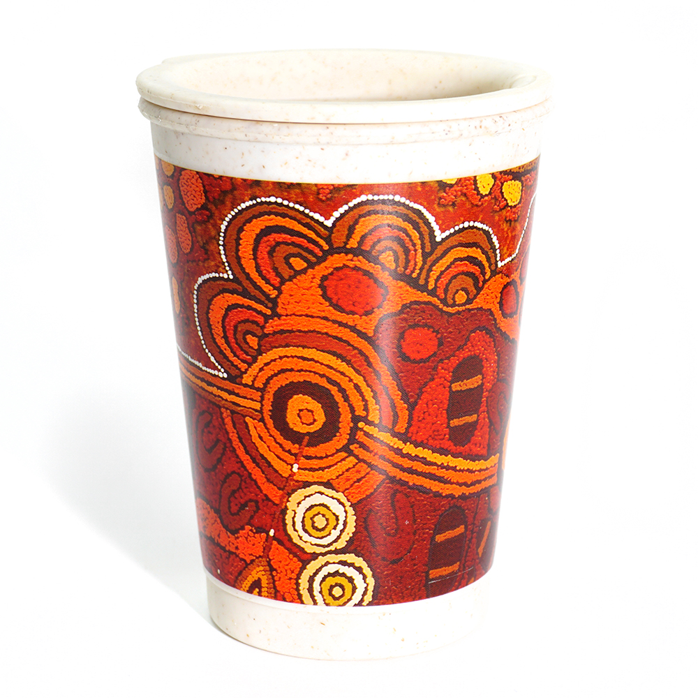 Bamboo Lidded Travel Mug - 227ml (8oz)-DYM993