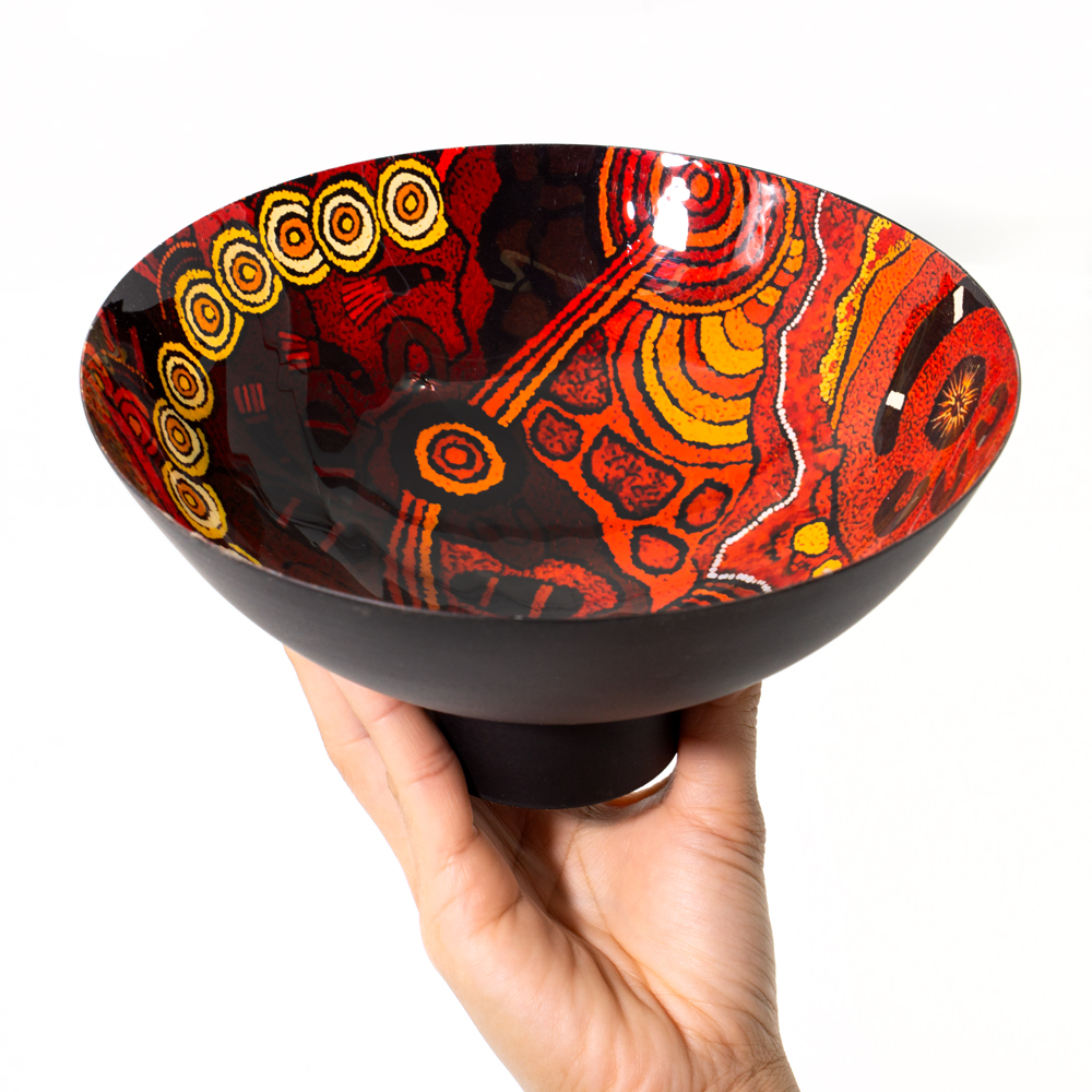 POWDER COATED BOWL LARGE - D: 20.5cm H: 10cm-DYM993