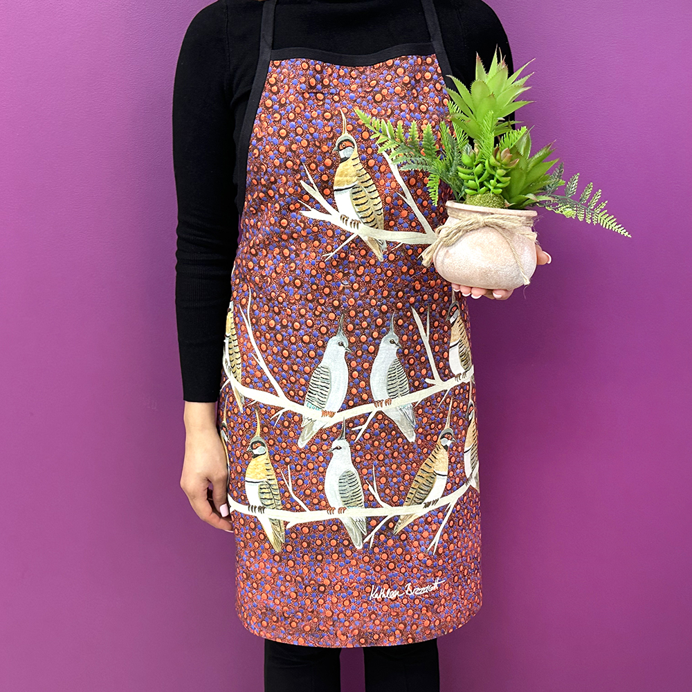 Cotton Apron Dig Print-KBU936