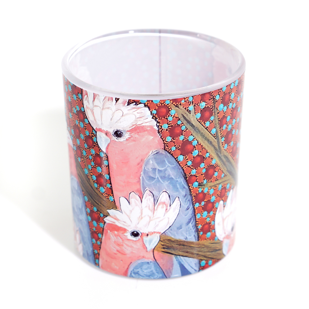 Tea Light Candle Glass - 8x8x9cm -KBU983