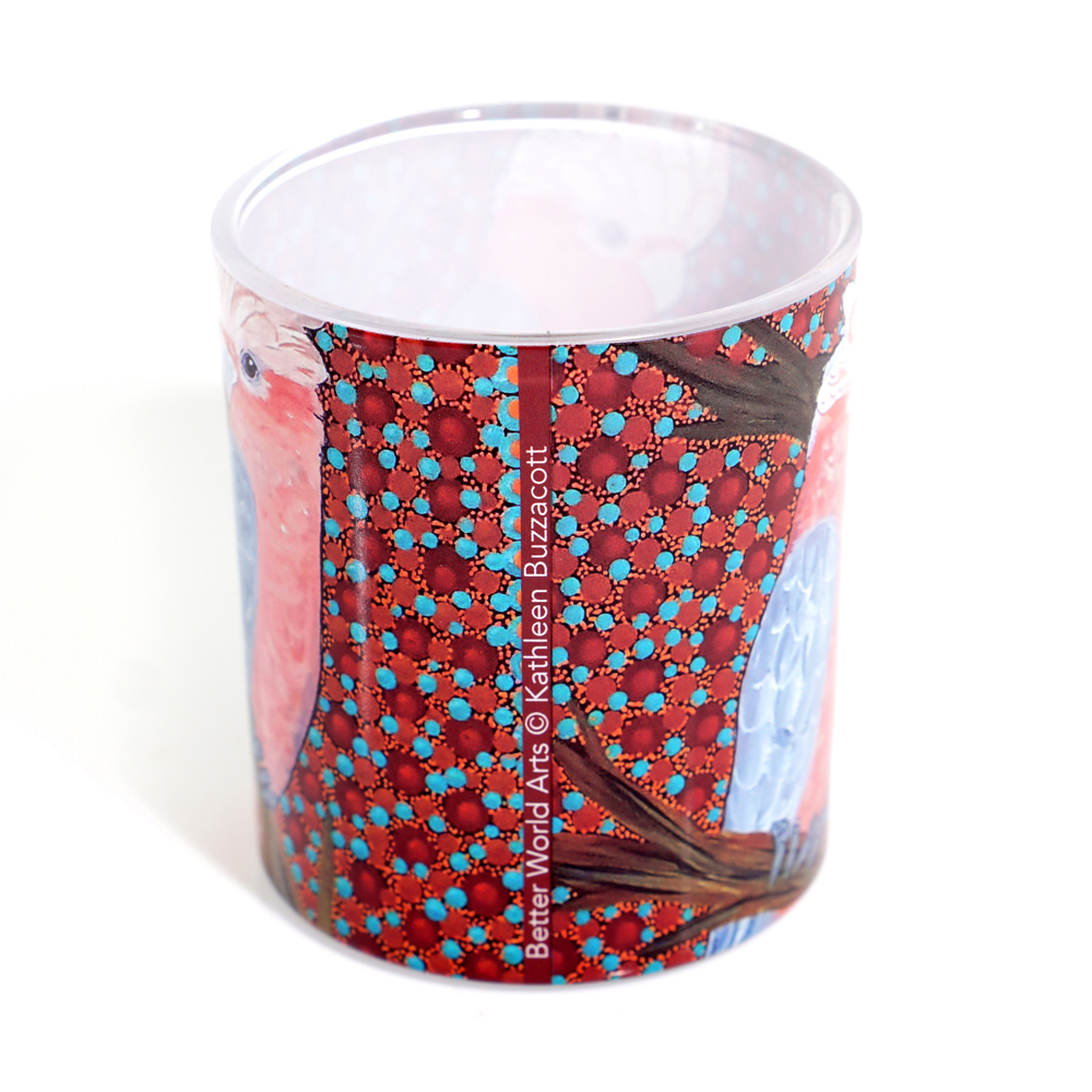 Tea Light Candle Glass - 8x8x9cm -KBU983