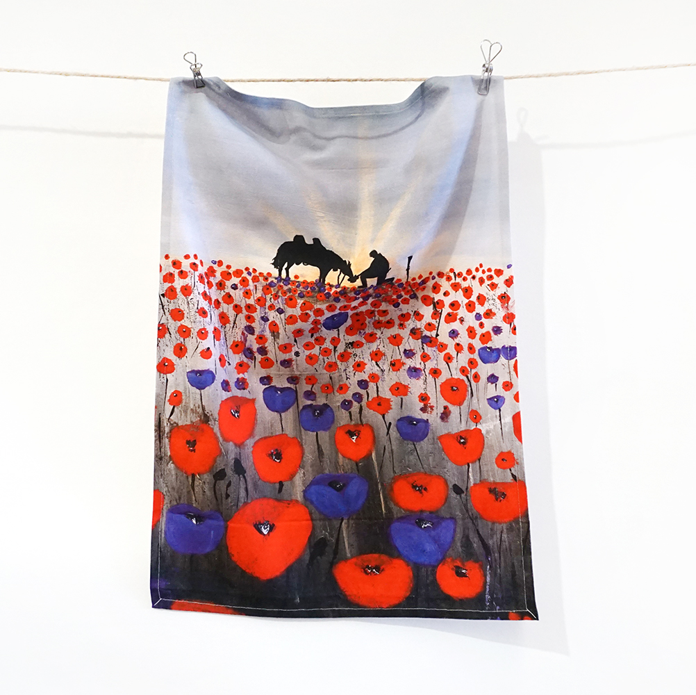 Cotton Tea Towel - Digital Print - 62.5cm x 42.5cm-KSA001