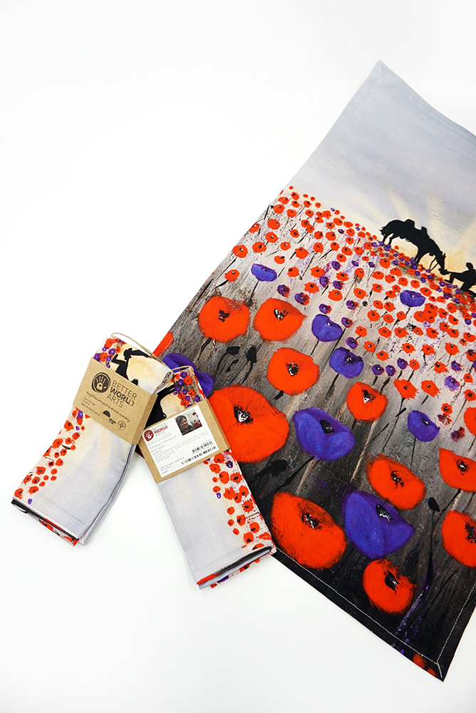 Cotton Tea Towel - Digital Print - 62.5cm x 42.5cm-KSA001
