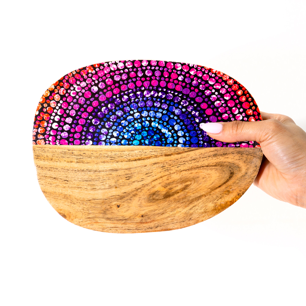 ACACIA WOOD DISH SMALL 18x23cm-OWI711