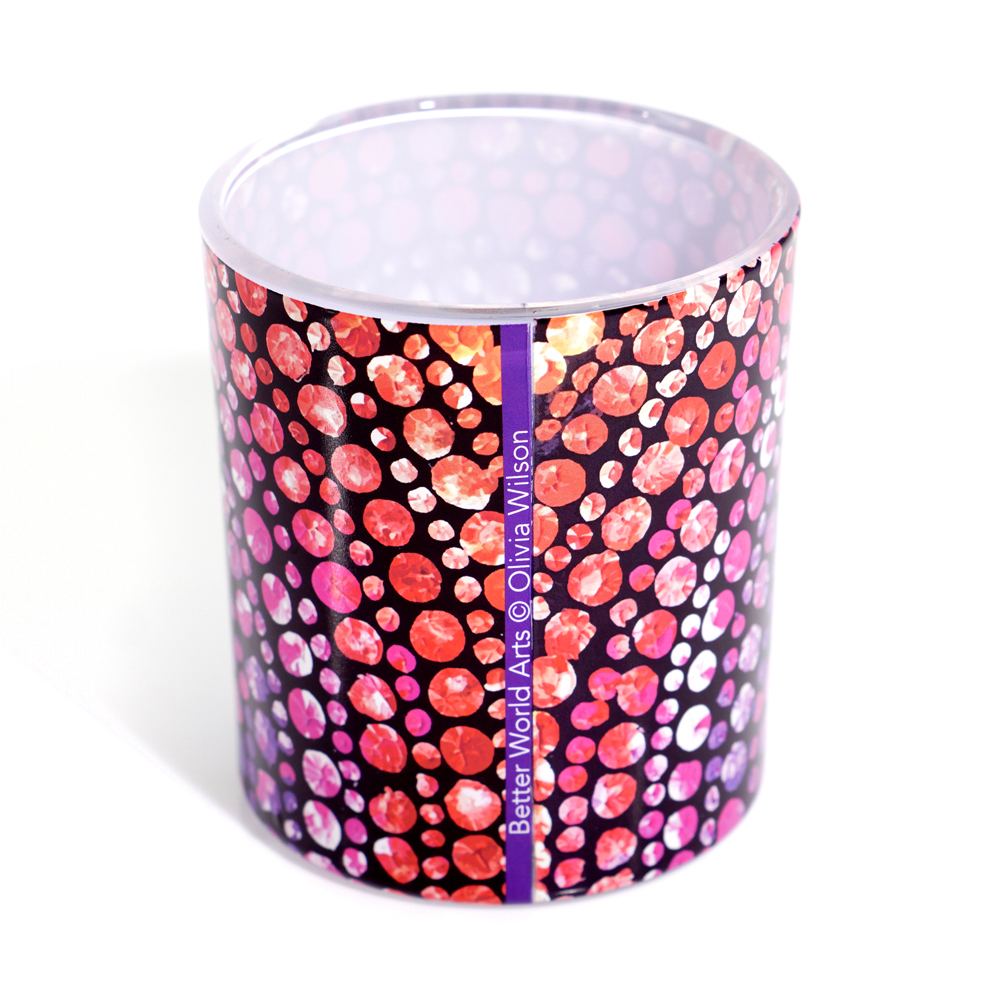 Tea Light Candle Glass - 8x8x9cm -OWI711