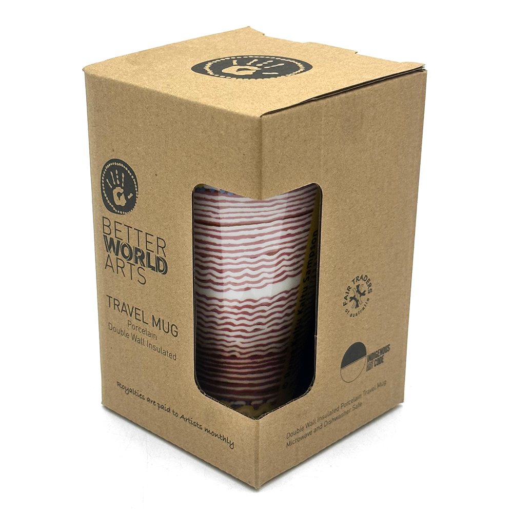 Porcelain Insulated Travel Mug - 380ml (13oz)-RSA904