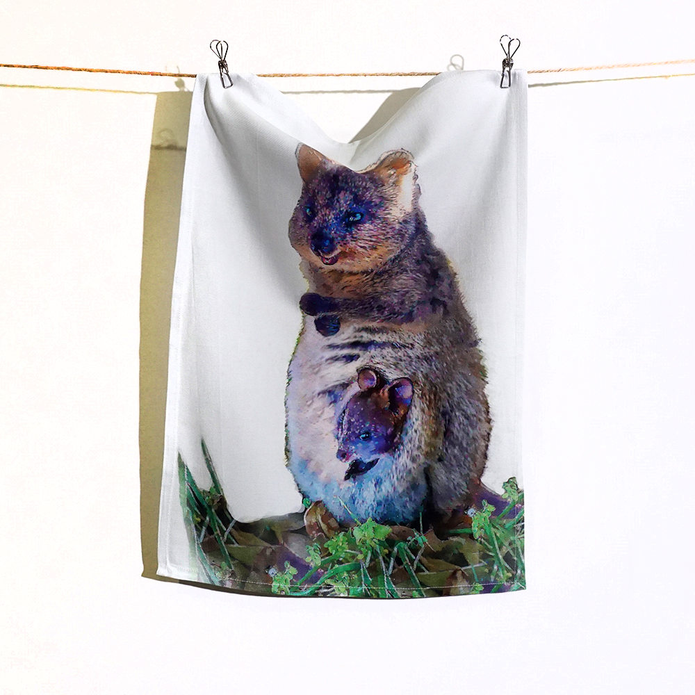 Cotton Tea Towel - Digital Print - 62.5cm x 42.5cm-ECOQUO