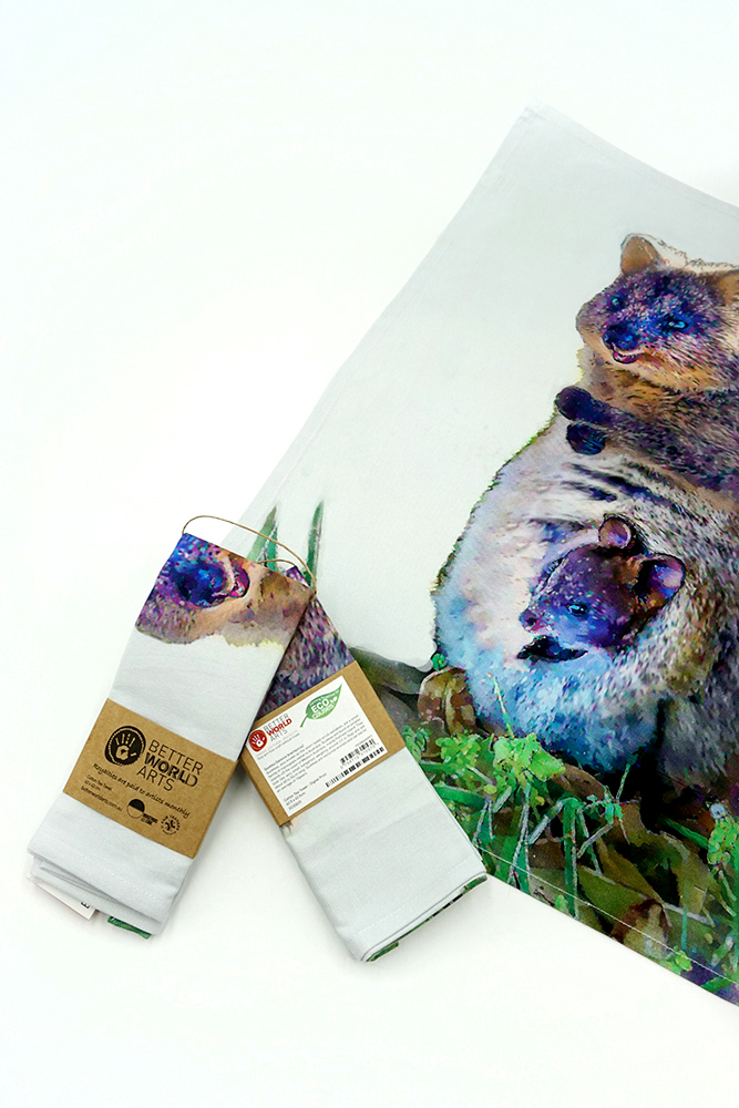 Cotton Tea Towel - Digital Print - 62.5cm x 42.5cm-ECOQUO