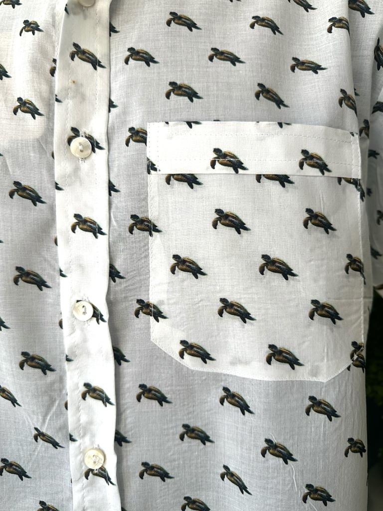 Mens Shirt - Organic Cotton Voile MEDIUM-ECOTTU