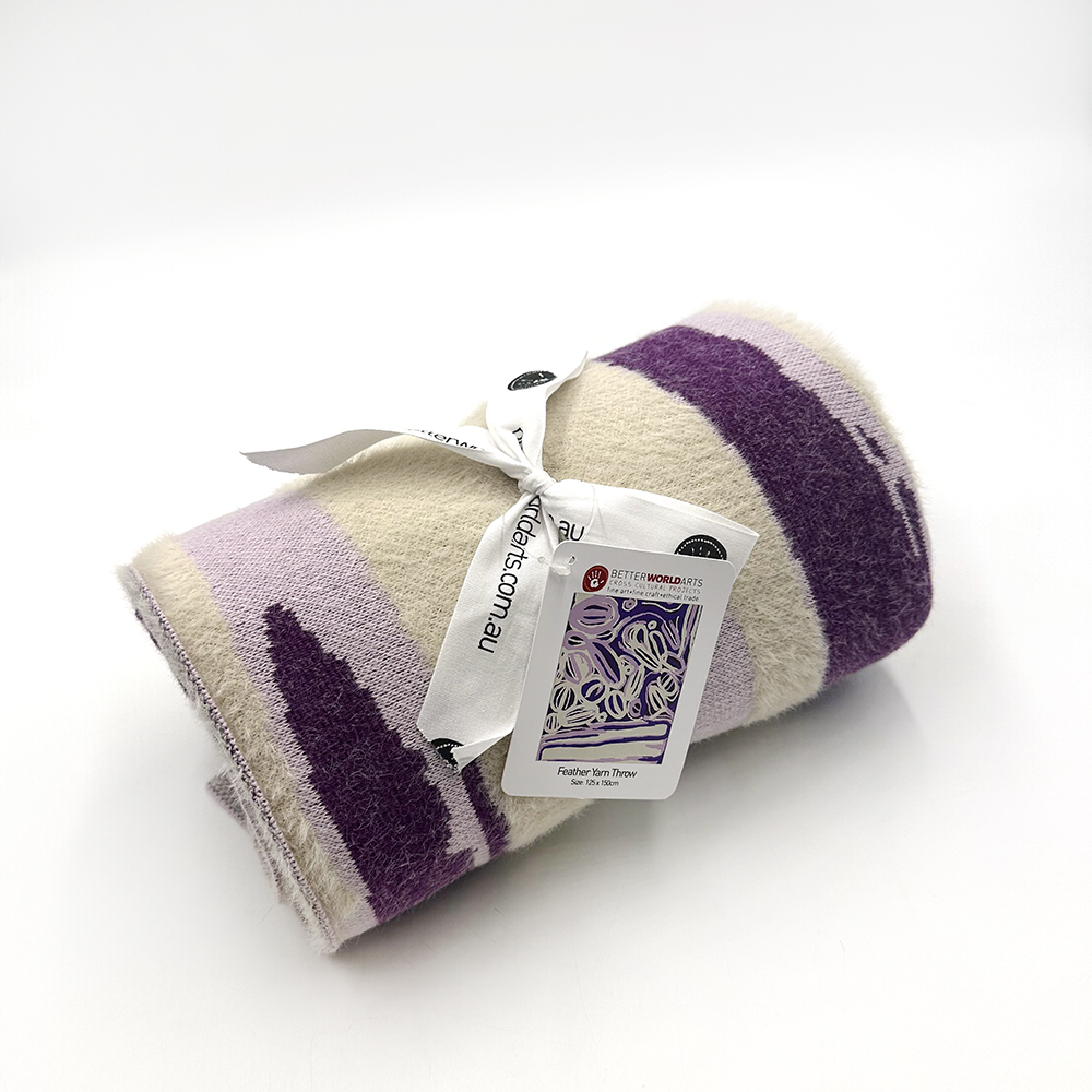 Feather Yarn Throw - 125x150cm-ABR836