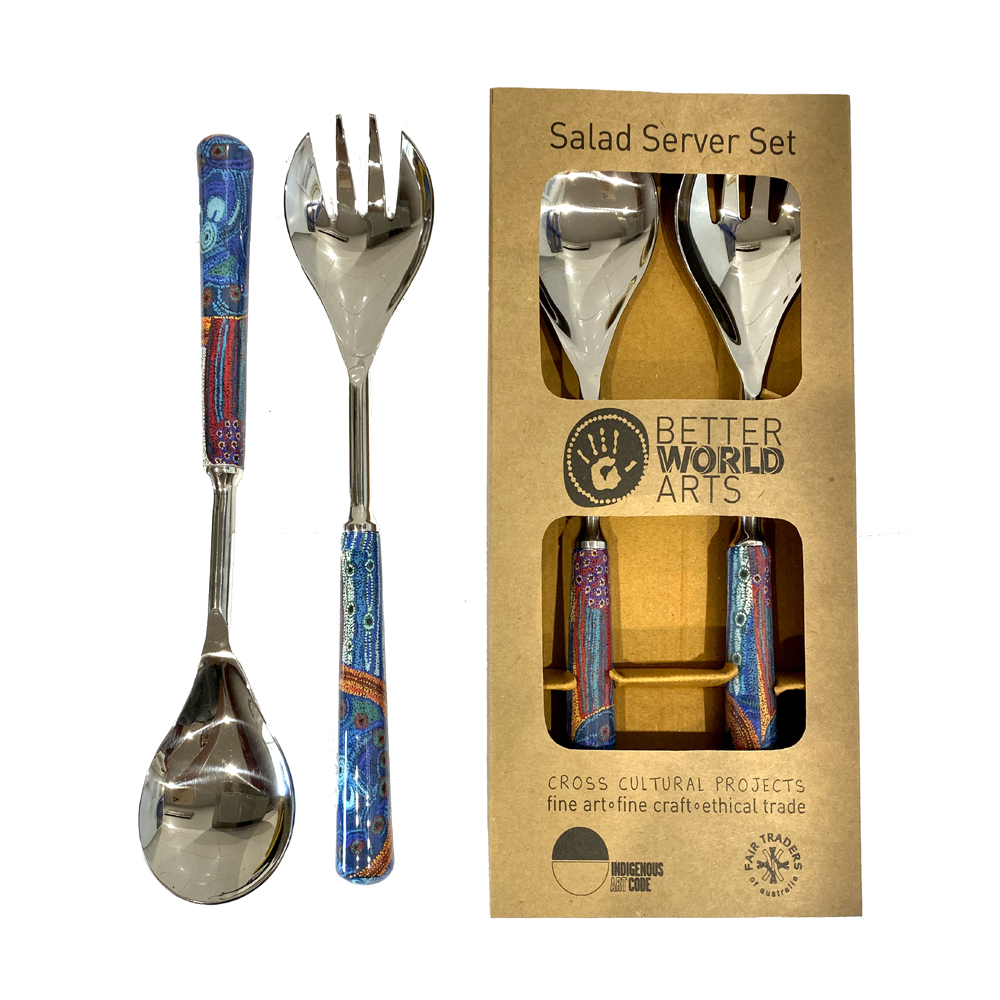 Salad Server Set Steel- 280mm-JWO826
