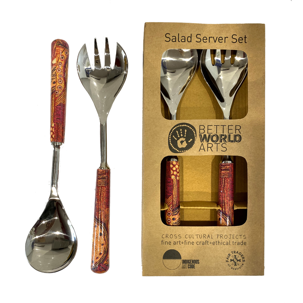 Salad Server Set Steel- 280mm-JWO839