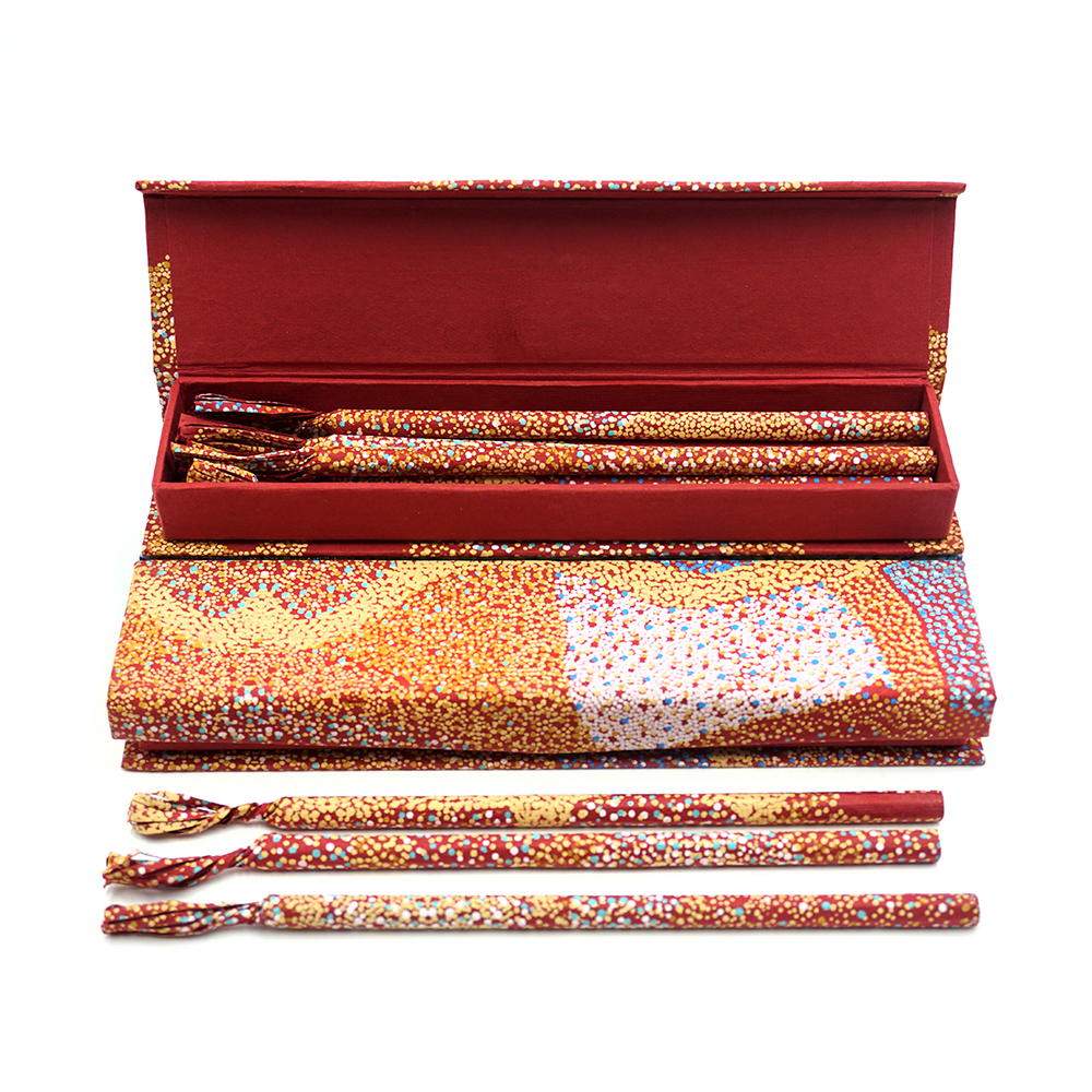 Funky Box of 10 HB Pencils - 23.5x5.5x2.5cm (9.25x2x1in)-LBR810