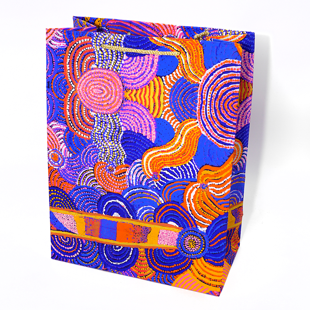 Hand Made Paper Gift Bag Large- 25.5x12.7x33cm (10x5x13in)-NDA802