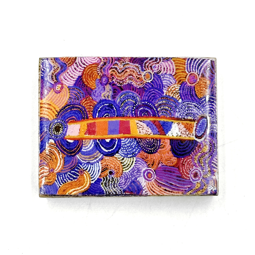 Wooden Fridge Magnet - 5 x 4 x 1.4cm -NDA802