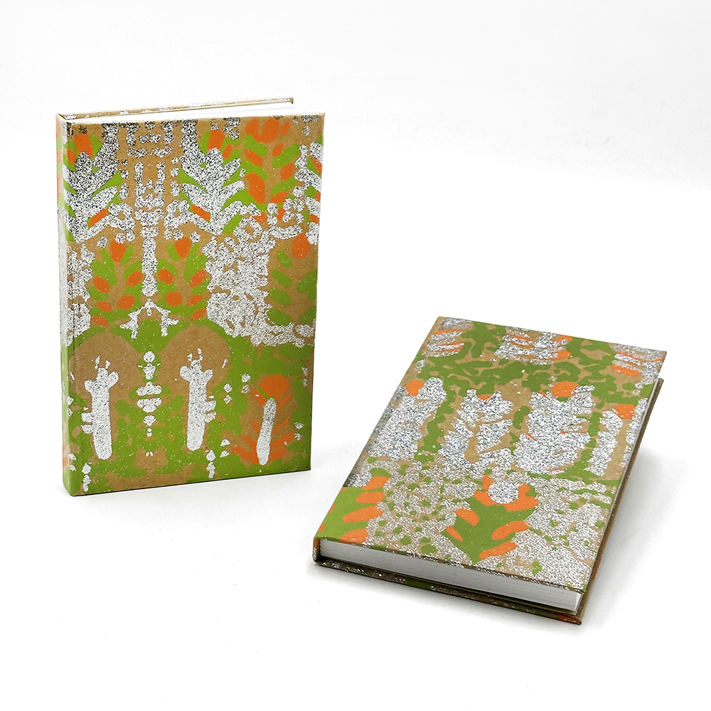 Kraft Glitter Lined Notebook - 12.5x19cm (5x7.5in)-ROR414