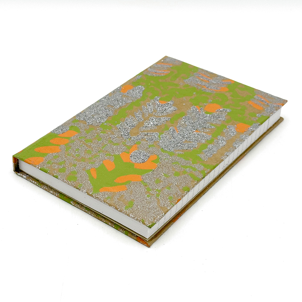 Kraft Glitter Lined Notebook - 12.5x19cm (5x7.5in)-ROR414