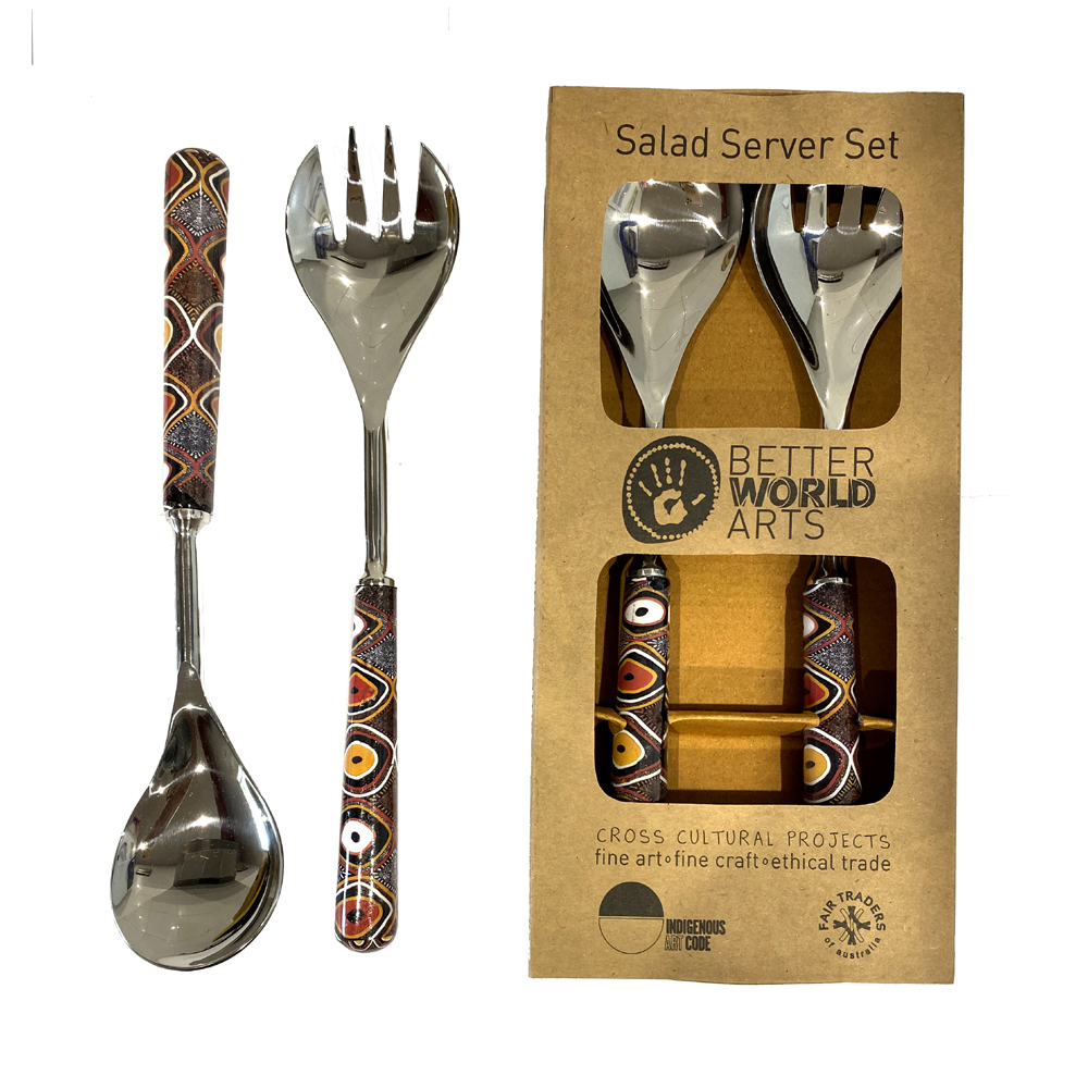 Salad Server Set Steel- 280mm-NPU100