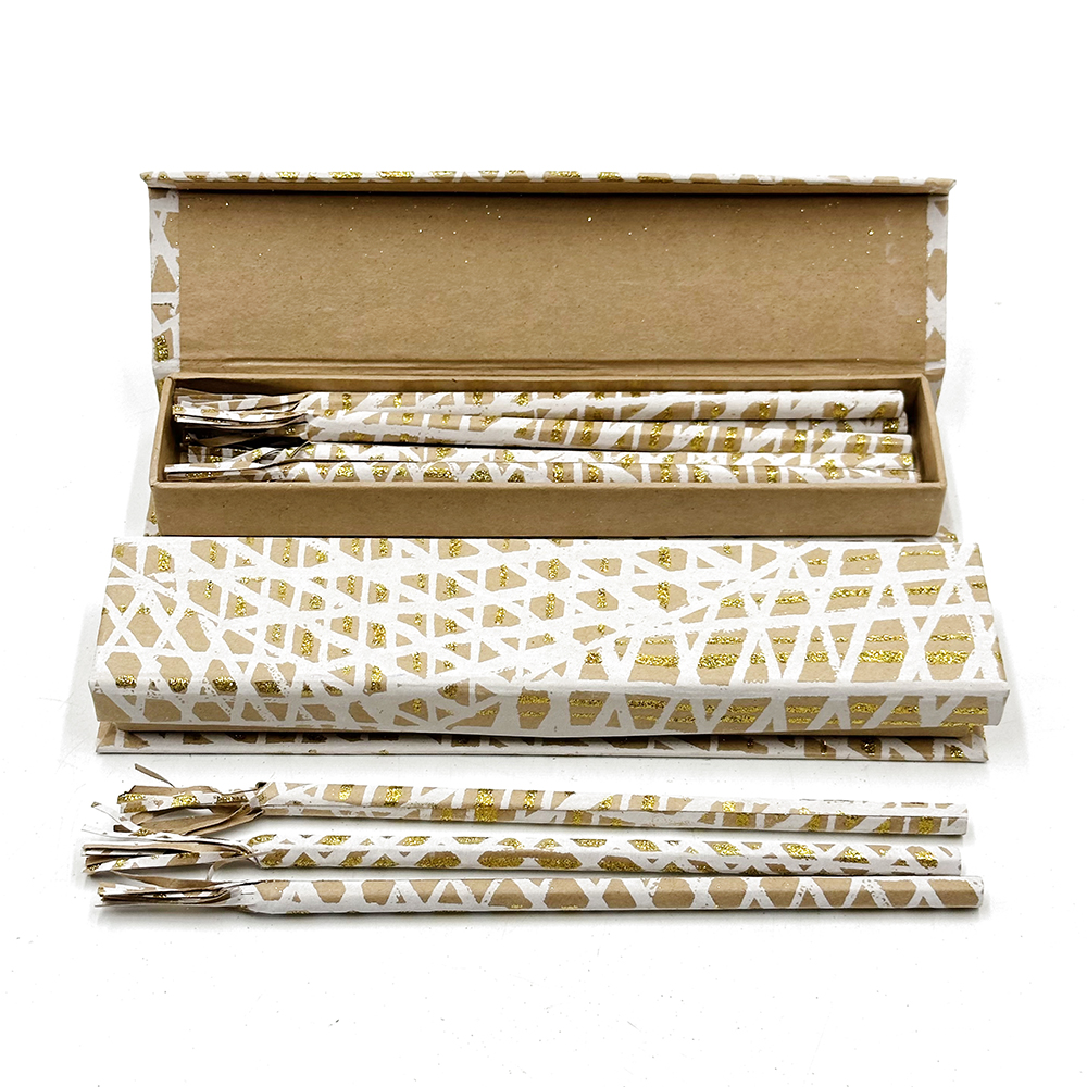 Funky Box of 10 HB Pencils - 23.5x5.5x2.5cm (9.25x2x1in)-PPU135