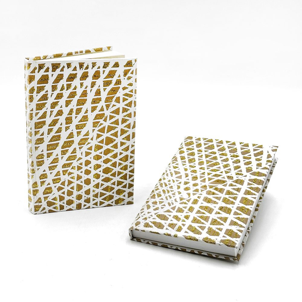 Kraft Glitter Lined Notebook - 12.5x19cm (5x7.5in)-PPU135