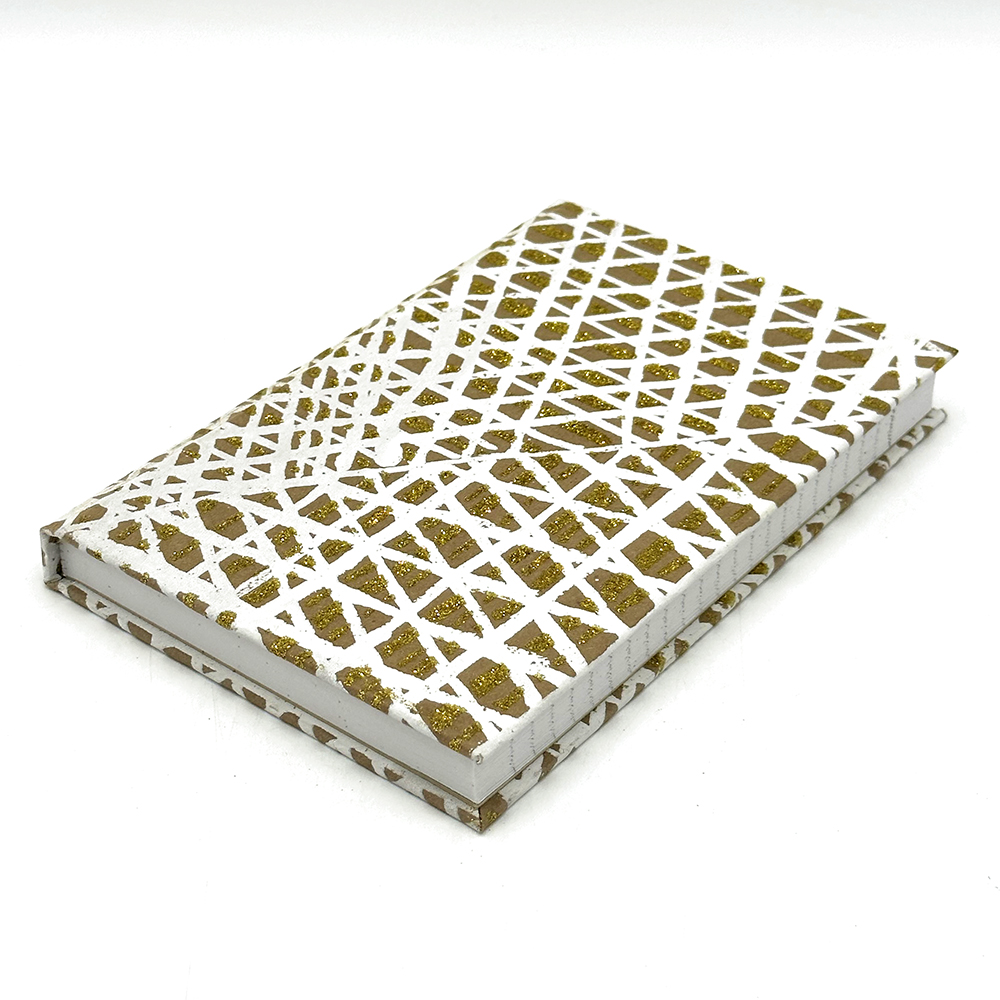 Kraft Glitter Lined Notebook - 12.5x19cm (5x7.5in)-PPU135