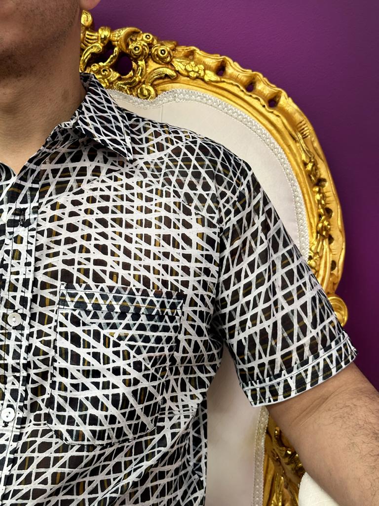 Mens Shirt - Organic Cotton Voile XL - EXTRA LARGE-PPU135
