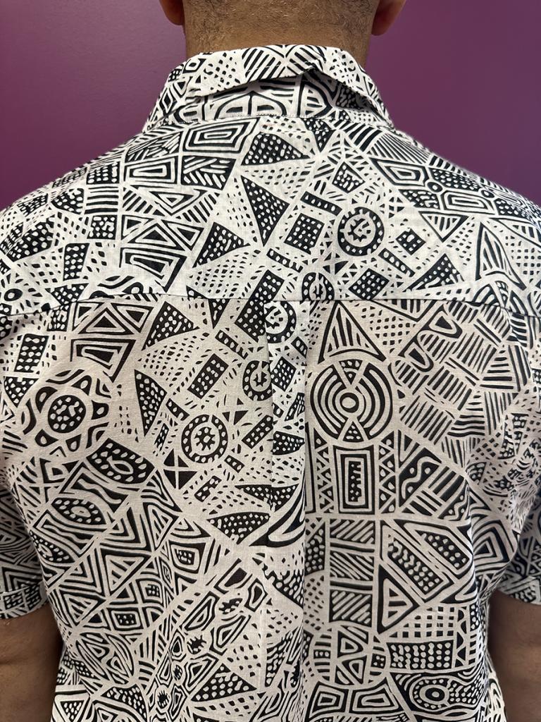 Mens Shirt - Organic Cotton Voile LARGE-SIT179