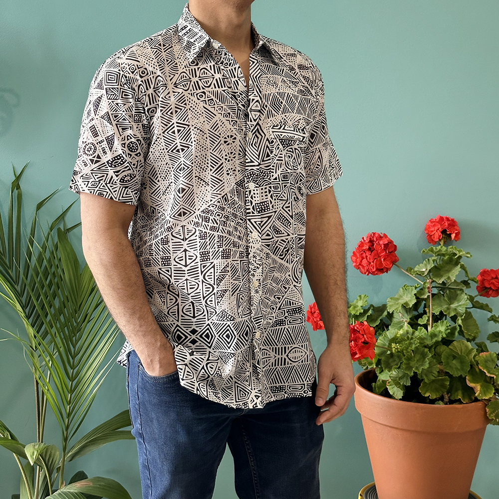 Mens Shirt - Organic Cotton Voile SMALL-SIT179