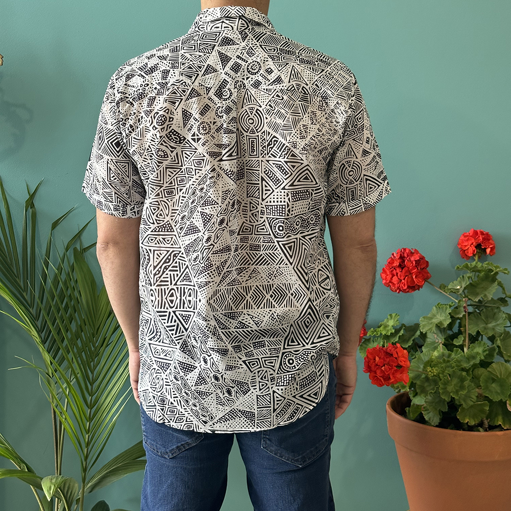 Mens Shirt - Organic Cotton Voile SMALL-SIT179