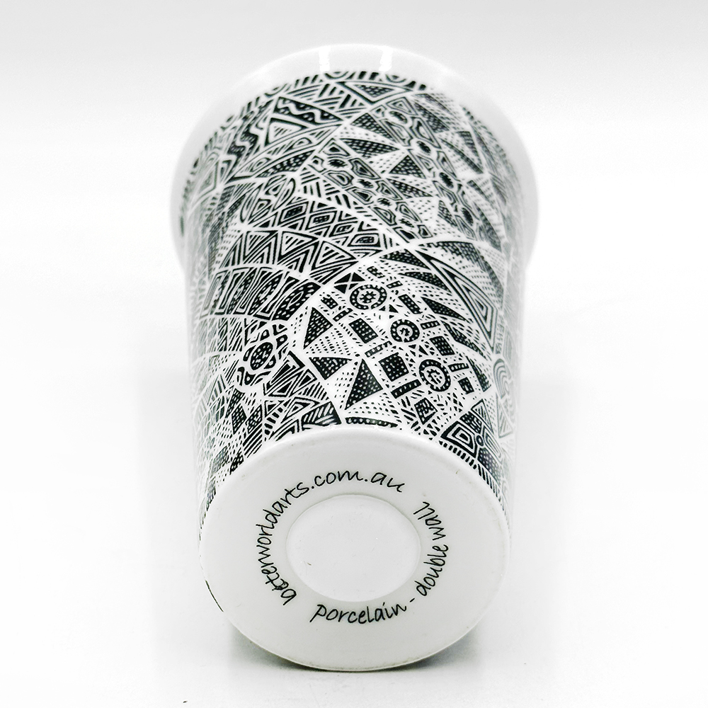 Porcelain Insulated Travel Mug - 380ml (13oz)-SIT179
