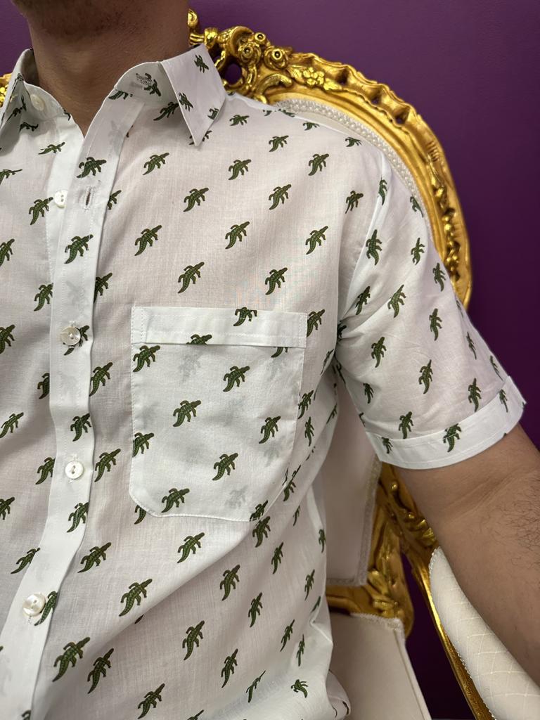 Mens Shirt - Organic Cotton Voile MEDIUM-SWA163