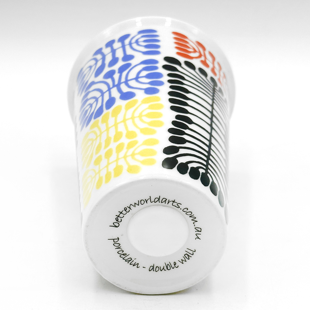 Porcelain Insulated Travel Mug - 380ml (13oz)-MNA339