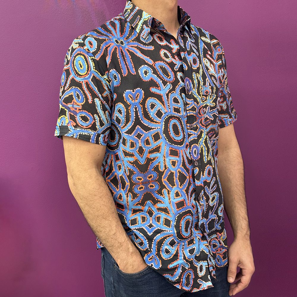 Mens Shirt - Organic Cotton Voile SMALL-THU607