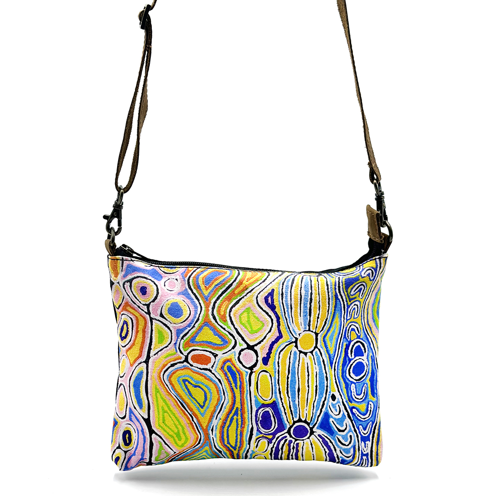 Cross Body Bag- Leather Trimmed 24.8x20cm-JWA628