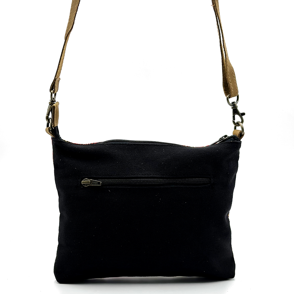 Cross Body Bag- Leather Trimmed 24.8x20cm-JWA628