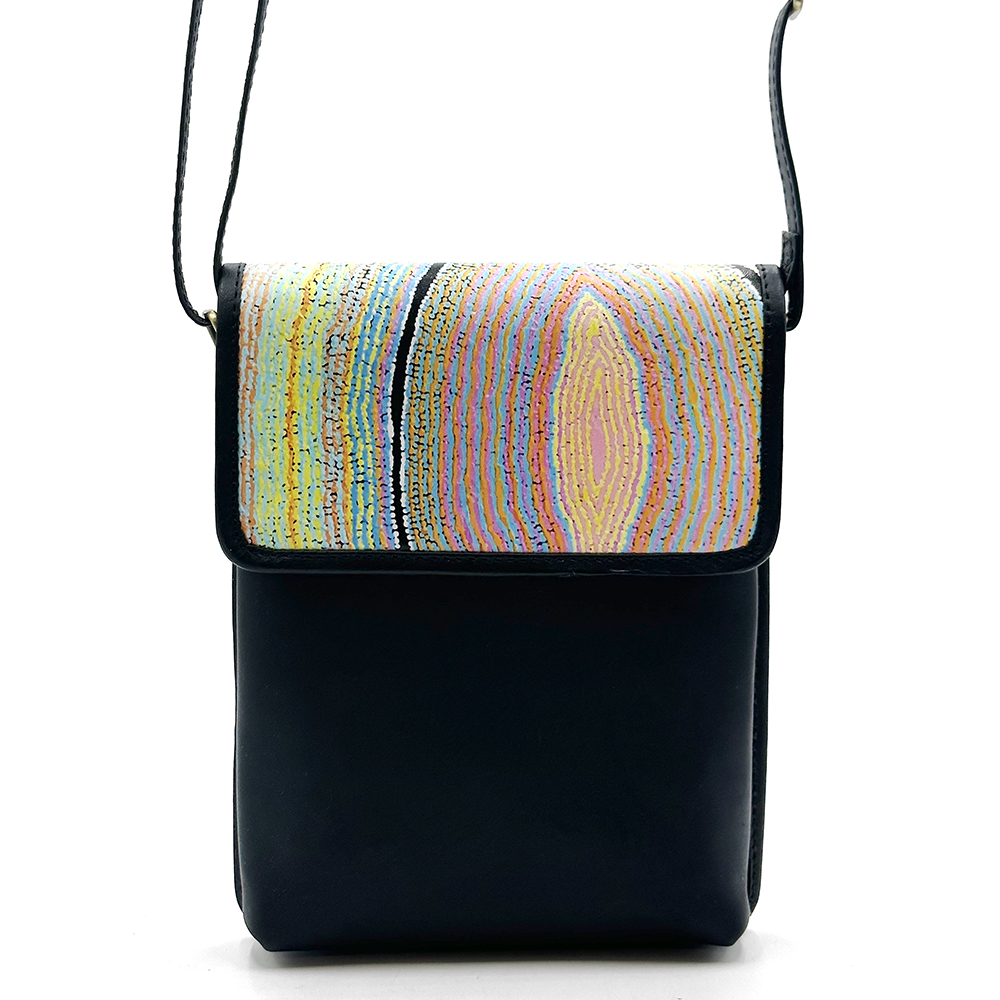 Printed Leather Sling Bag - 17x21x3cm-LWA624