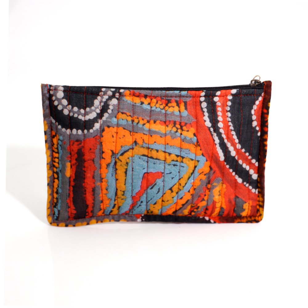 Quilted Zip Pouch 20.5X14CM-MAB665