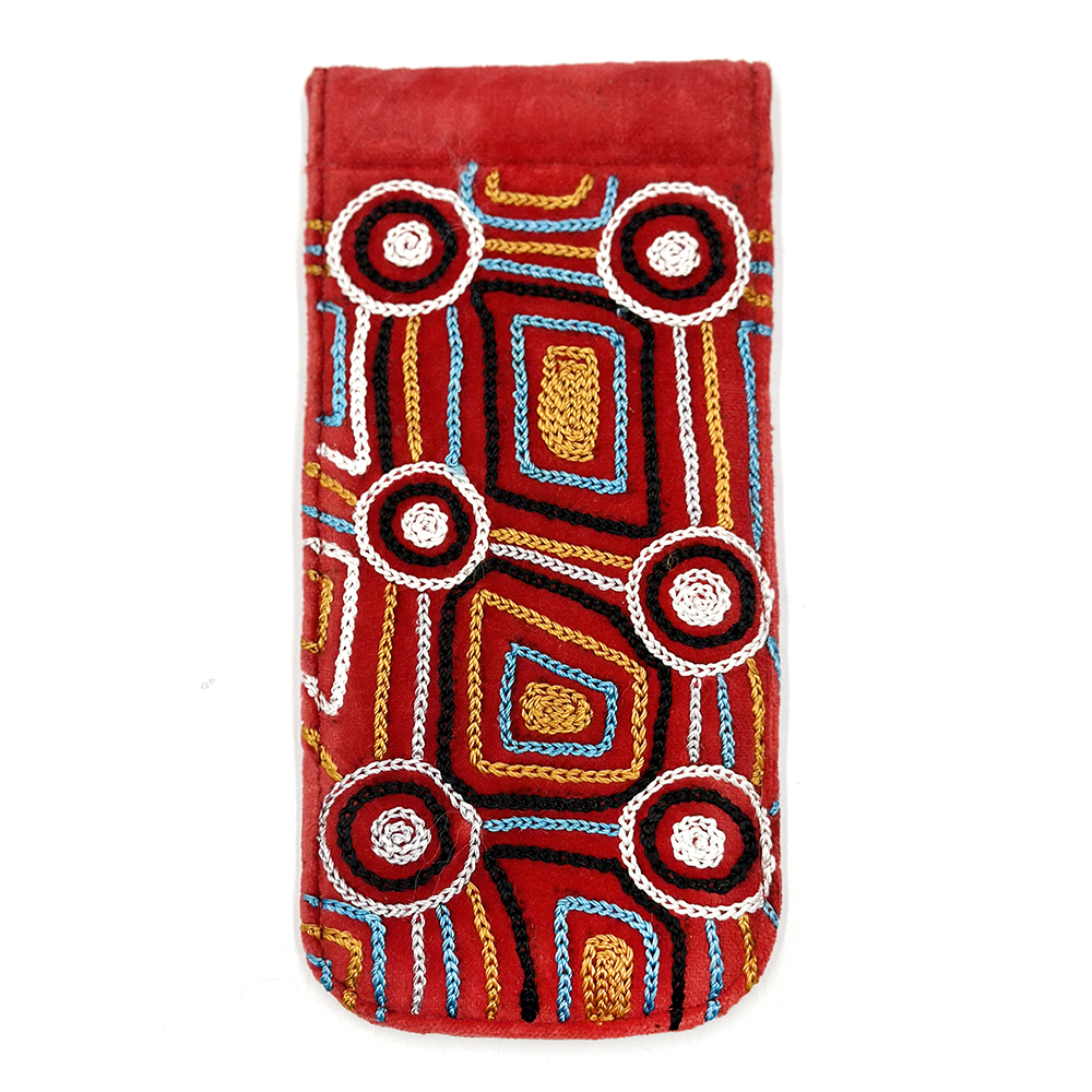 Spec Case Velvet Embroidered - 19x9cm-MAB665
