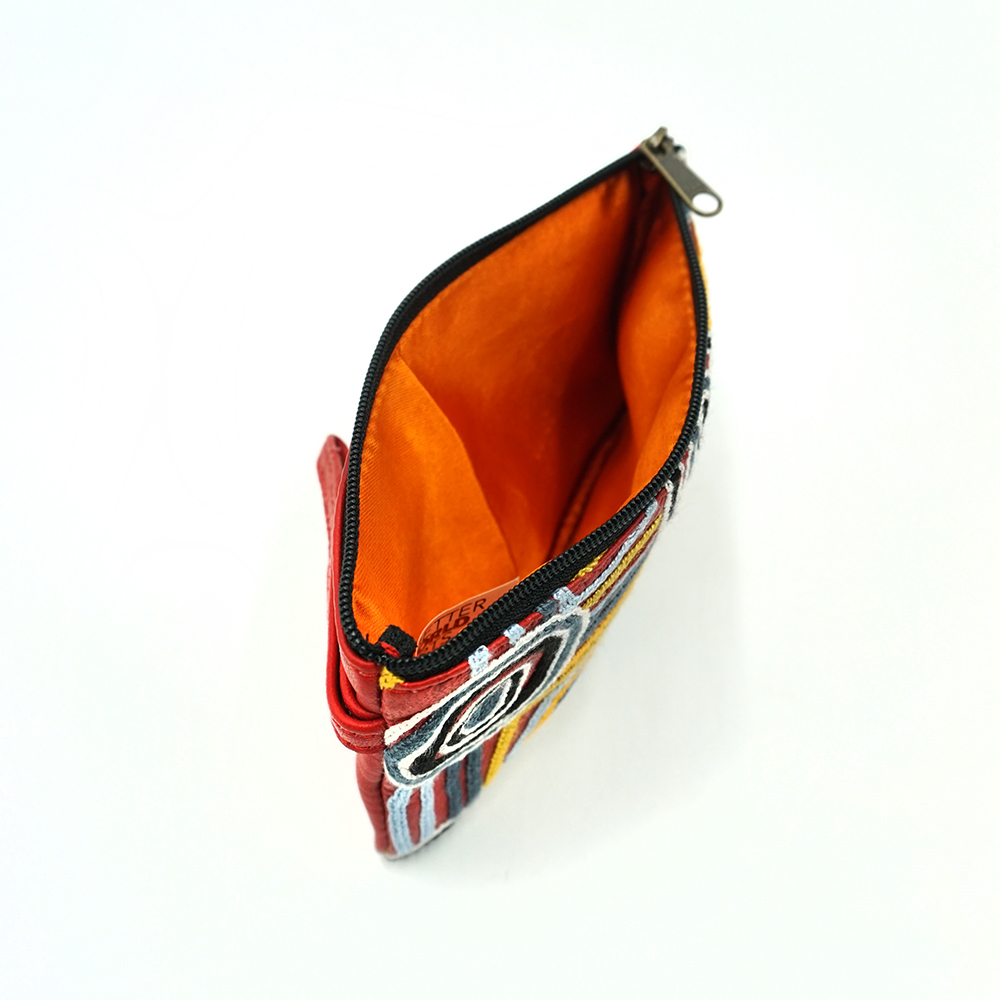 Tiny Cosmetic Bag Leather - 16.5x10.5cm-MAB665