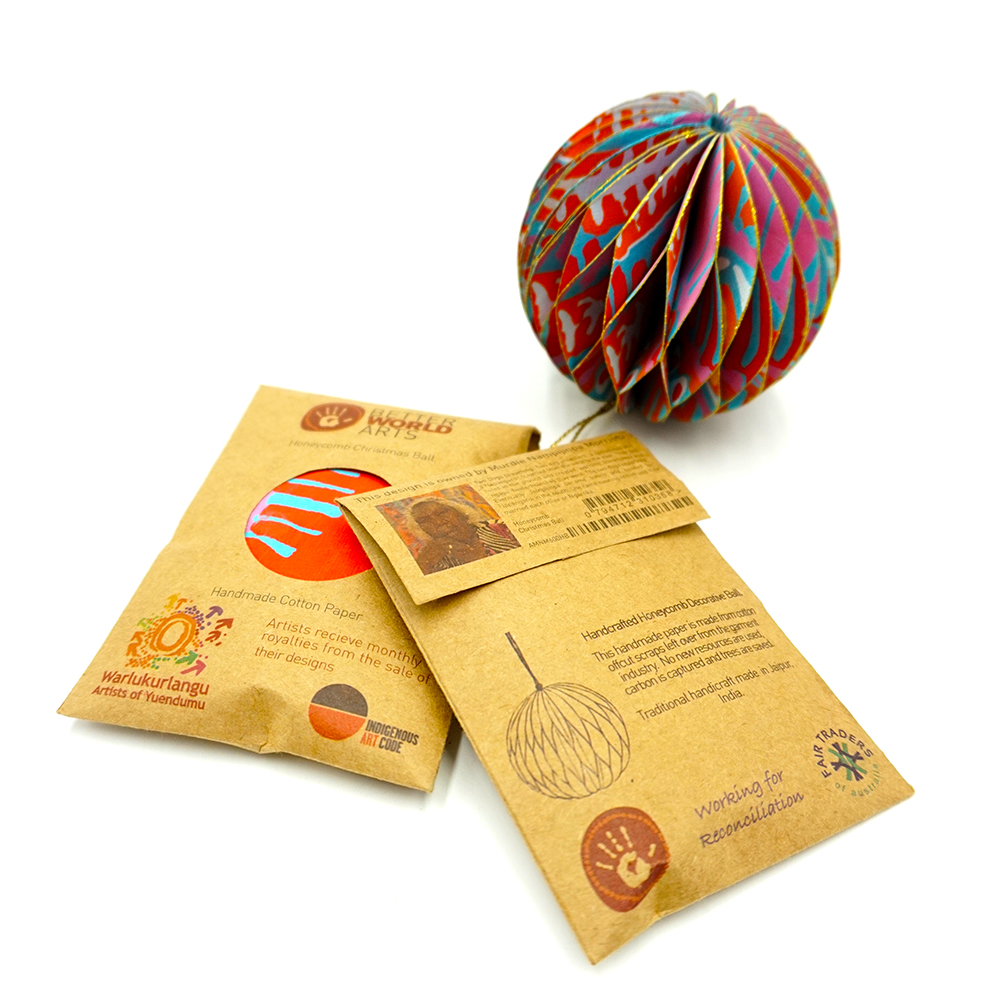 Honeycomb Christmas Ball -7.6cm -MNM600